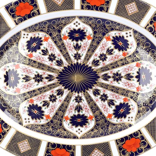 Royal Crown Derby Imari Pattern Oval Meat Plate image-4