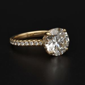 18ct Yellow Gold 4.1ct Lab Diamond Ring