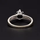 White Gold o.75ct Black Diamond Statement Ring