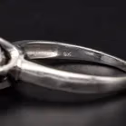 White Gold o.75ct Black Diamond Statement Ring