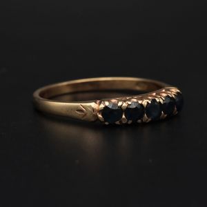 Gold Sapphire Dress Ring