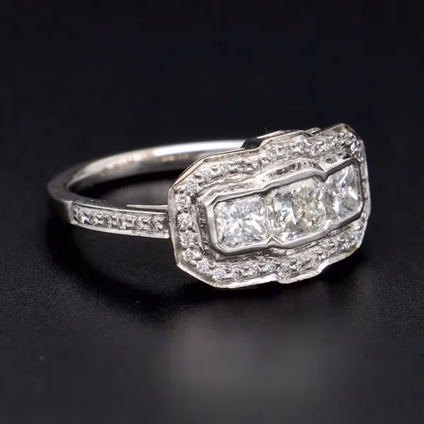 Vintage Style Cluster Ring