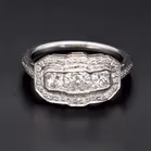 Vintage Style Cluster Ring