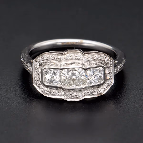 Vintage Style Cluster Ring