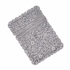 Late 19th Century Kutch Silver Card Case