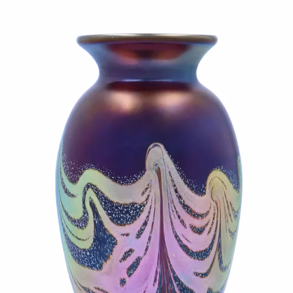 Okra Iridescent Vase