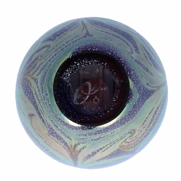 Okra Iridescent Vase