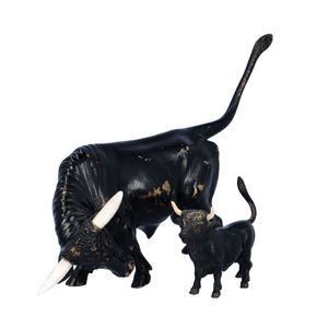 Bronze Bull and Calf