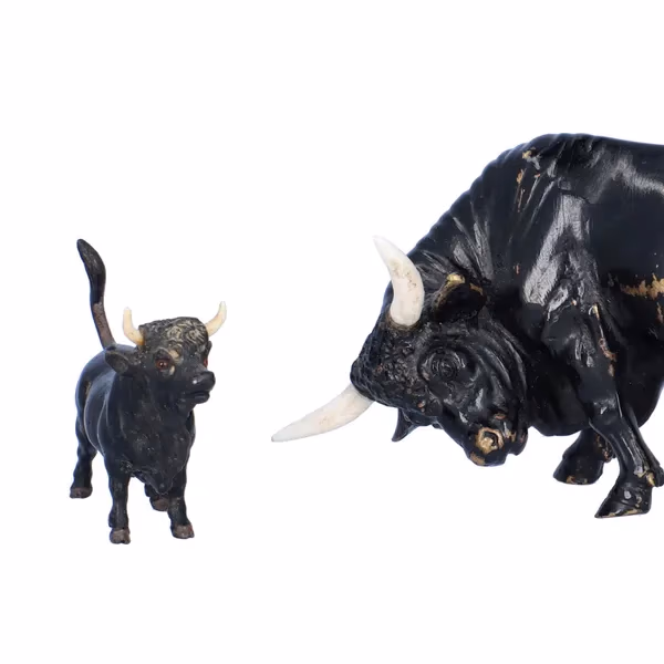 Bronze Bull and Calf