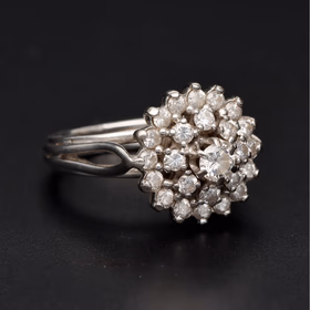18ct Gold Diamond Cluster Ring