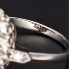 Oval Ruby & Diamond Cluster Ring