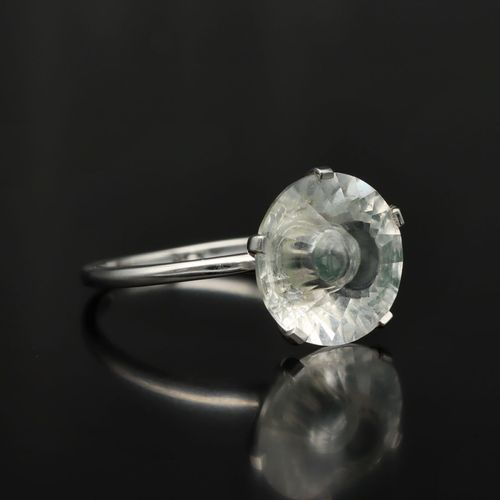 Gold Rock Crystal Ring image-1