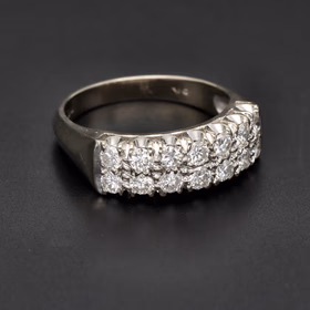 18ct White Gold Diamond Cluster Ring
