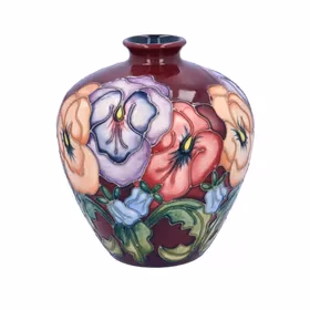 Moorcroft Pansy Vase