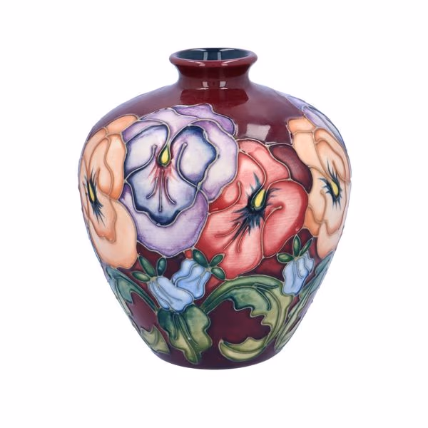 Moorcroft Pansy Vase