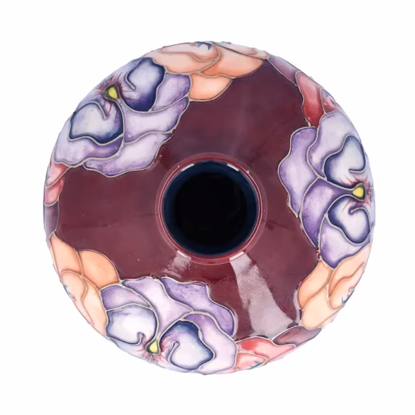 Moorcroft Pansy Vase