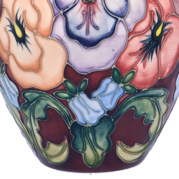 Moorcroft Pansy Vase