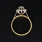 Heavy Vintage 18ct Yellow Gold Diamond Ring