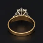 Heavy Vintage 18ct Yellow Gold Diamond Ring