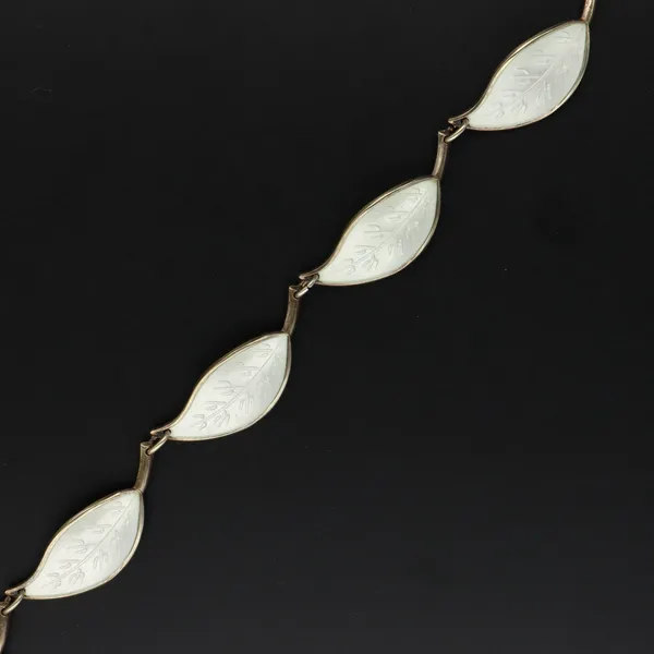 Norwegian Vermeil Sterling Silver Single Leaf Necklace