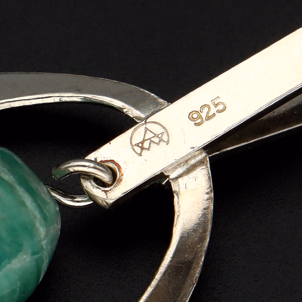 Norwegian Mid Century Silver Pebble Necklace