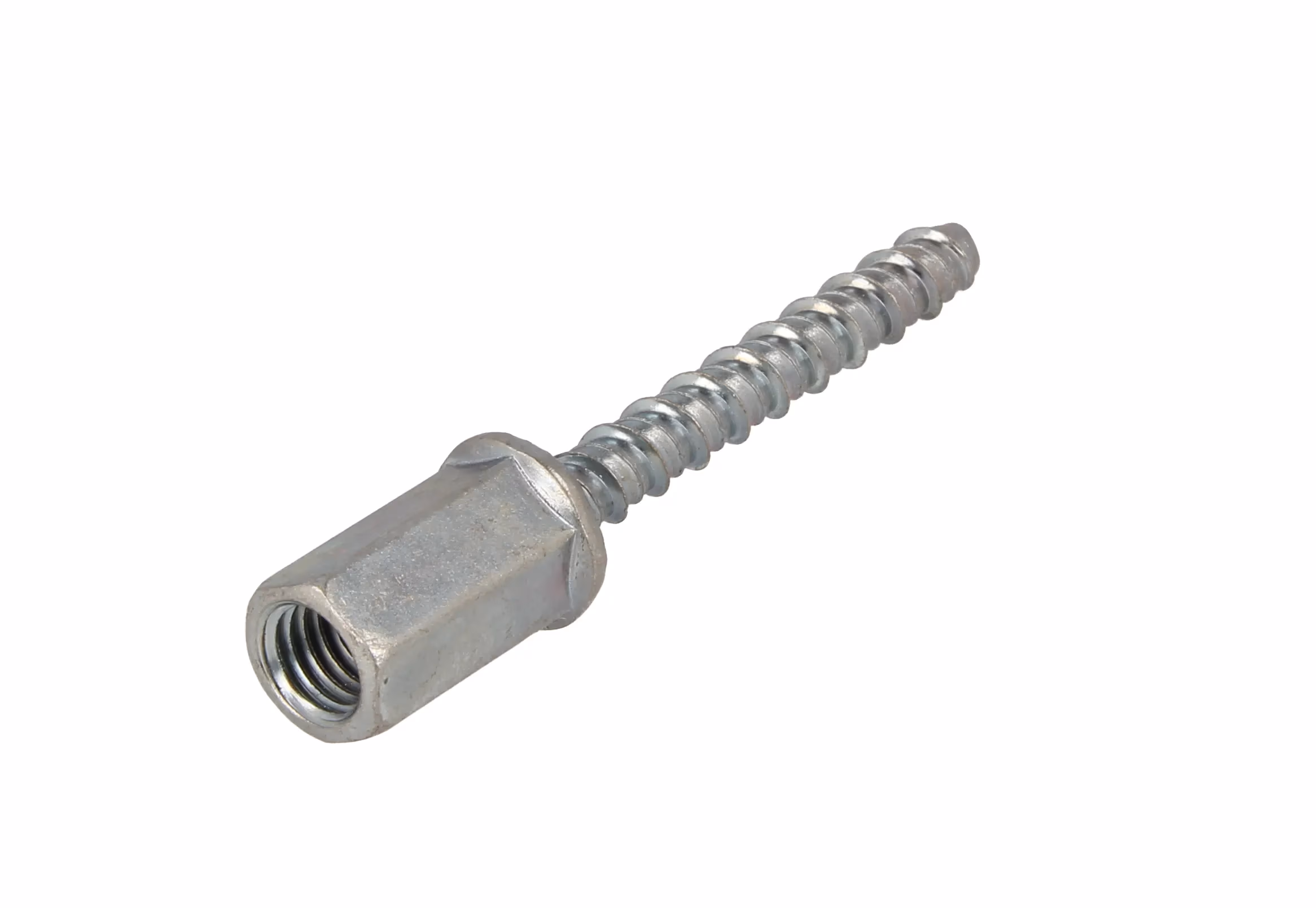 Zinc plated screw for concrete with a head with internal Zinc plated screw for concrete with a head with internal