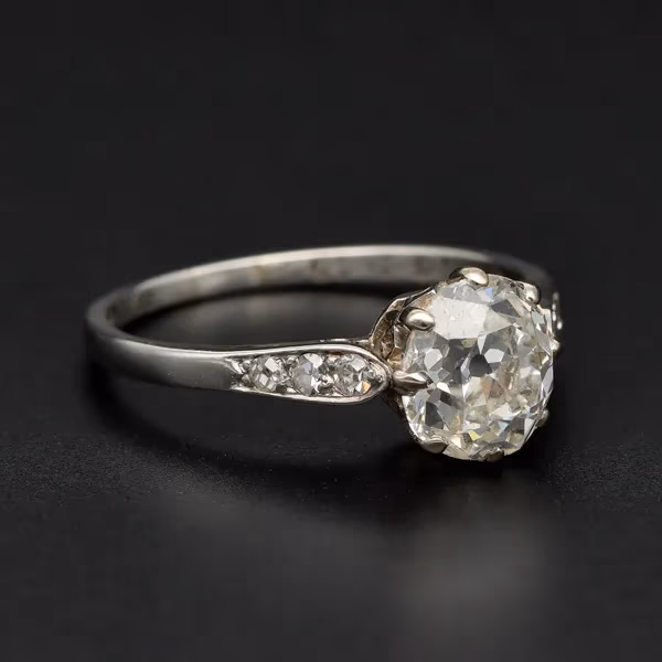 Platinum 1.46ct Diamond Ring