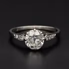Platinum 1.46ct Diamond Ring