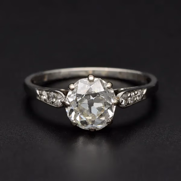 Platinum 1.46ct Diamond Ring