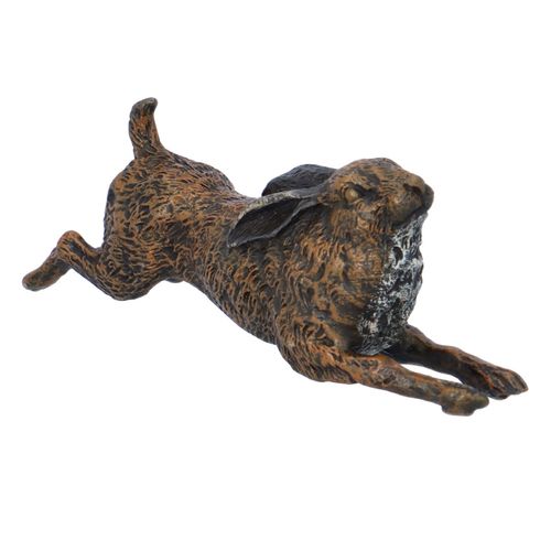 Franz Bergmann Cold Painted Bronze Hare image-1