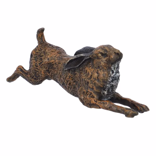 Franz Bergmann Cold Painted Bronze Hare