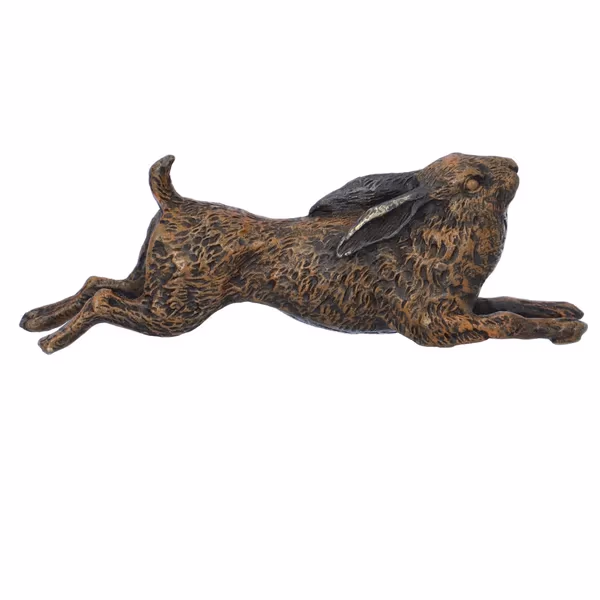 Franz Bergmann Cold Painted Bronze Hare