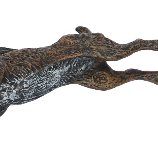 Franz Bergmann Cold Painted Bronze Hare