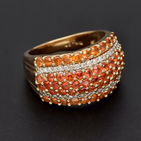 9ct Gold Sapphire and Diamond Ring