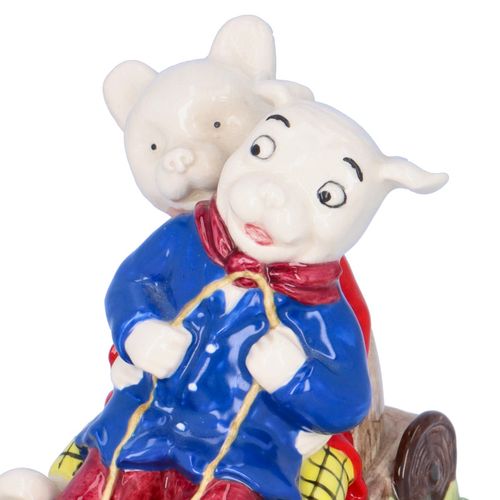 Royal Doulton Rupert the Bear and Algy Pug Go-Carting Figurine image-3