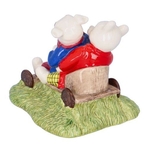 Royal Doulton Rupert the Bear and Algy Pug Go-Carting Figurine image-4