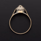 18k Gold Diamond Cluster Ring