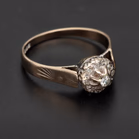 18k Gold Diamond Cluster Ring