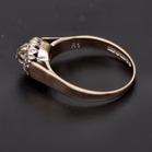 18k Gold Diamond Cluster Ring