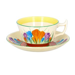 Clarice Cliff Crocus Athens Cup and Saucer