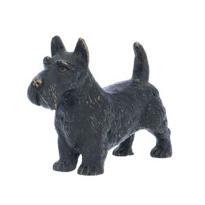 Cold Painted Scottish Terrier Figurine