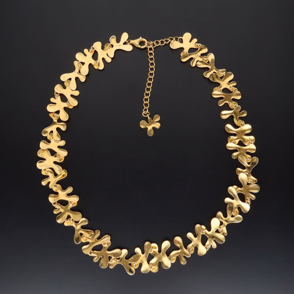 Gold Vermeil Abstract Necklace