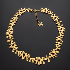 Gold Vermeil Abstract Necklace