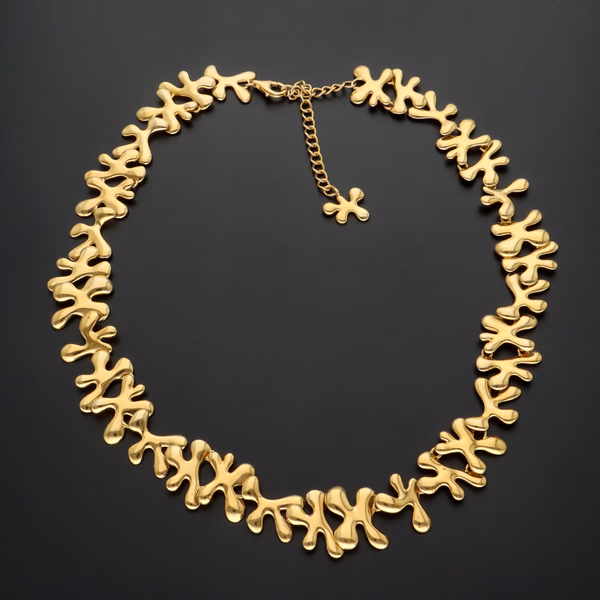 Gold Vermeil Abstract Necklace