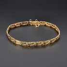 Vintage 14ct Yellow Gold Detailed Bracelet