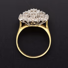 18ct Yellow Gold 1.50ct Diamond Cluster Ring
