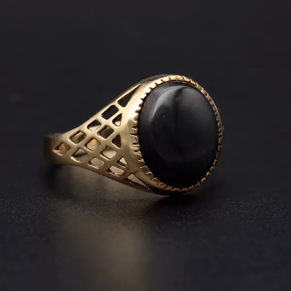 9ct Gold Onyx Signet Ring