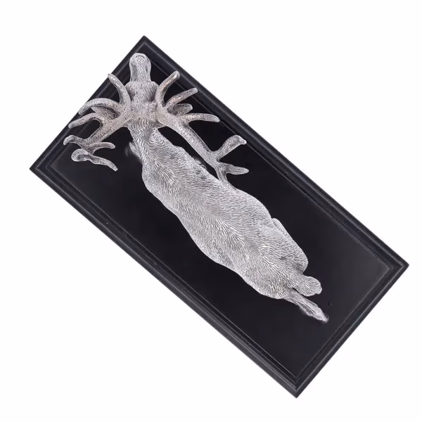 Elizabeth II Naturalistic Silver Model of a Red Deer Stag