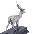 Elizabeth II Naturalistic Silver Model of a Red Deer Stag