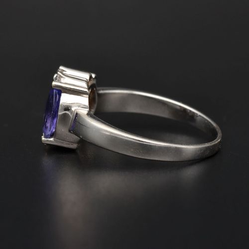 14ct Gold Tanzanite and Diamond Ring image-3